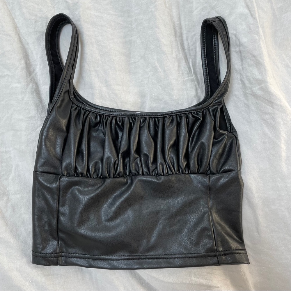 FAUX LEATHER TANK